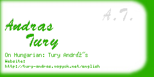 andras tury business card